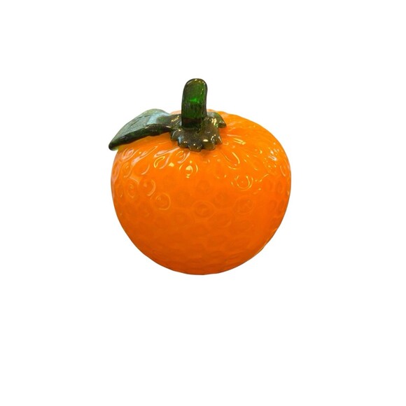 Vintage Glass Lot of 10 Pcs Vegetables & Fruits Murano Style Art Deco - Picture 5 of 11